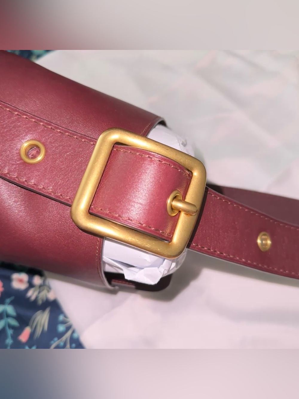Coach Bleecker Merlot Bucket Bag - Picture 7 of 9